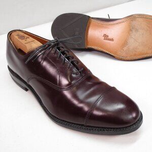 Allen Edmunds Park Avenue (5675) Burgundy Leather Cap Toe Oxfords size 10.5D